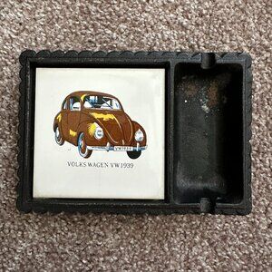 Vintage Volkswagen 1939 Beetle VW Ashtray Collection Vintage Car Germany RARE